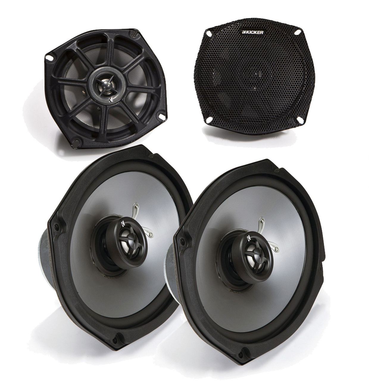 Kicker Motorcycle 5.25 inch and 6x9 Speaker package 4 ohm version